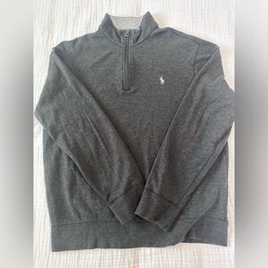 Men’s Estate Rib Quarter Zip Pullover Sweatshirt size medium.